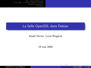 La faille OpenSSL dans Debian