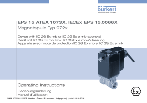 Operating Instructions EPS 15 ATEX 1073X, IECEx EPS