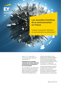 EY - Les nouvelles frontières de la communication en France