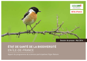 état de santé de la biodiversité en île-de-france