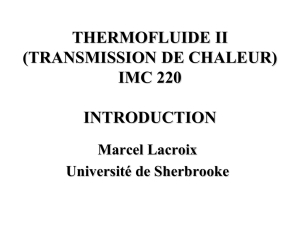 transmission de chaleur - Université de Sherbrooke
