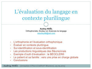 L`évaluation du langage en contexte plurilingue