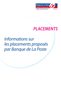 Placements - bpost banque
