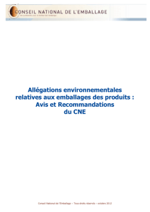 Allégations : Version française / French version