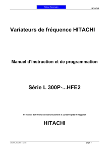 Variateurs de fréquence HITACHI Série L 300P