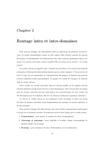 Routage intra et inter-domaines - Site personnel du Dr. Abdelhamid