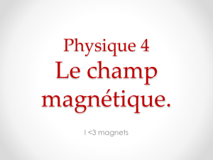 Physique 3 Le champ magnétique.