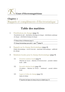 Rappels et compléments d`électrostatique - Thierry Albertin