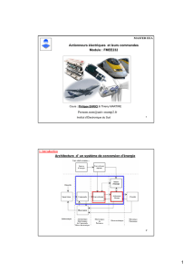 Actionneurs électriques et leurs commandes Module : FMEE232