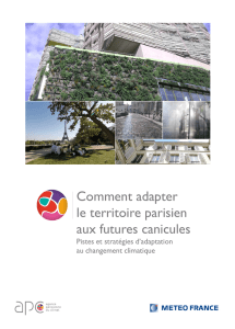 Comment adapter le territoire parisien aux futures - Météo