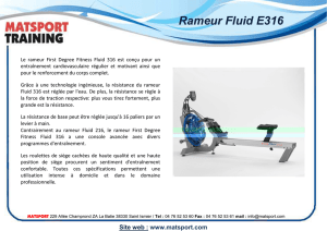 Rameur Fluid E316 - matsport training