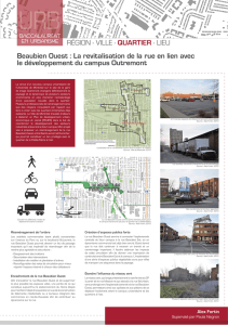 Beaubien Ouest : La revitalisation de la rue en lien avec le