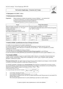 Tut`rentrée biophysique : Structure de l`Atome