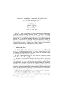 La dette publique française justifie-t-elle l`austérité