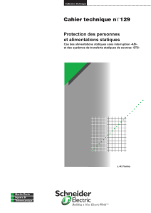 Protection des personnes et alimentations