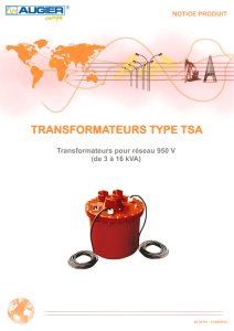 TRANSFORMATEURS TYPE TSA
