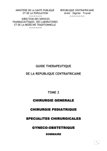 guide therapeutique de la republique centrafricaine tome 2
