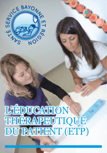 L`Éducation thÉrapeutique du patient (etp)