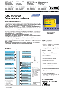 JUMO IMAGO 500 Vidéorégulateur multicanal
