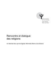 Rencontre et dialogue des religions - Reformierte Kirchen Bern