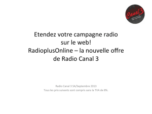 Etendez votre campagne radio sur le web! RadioplusOnline – la