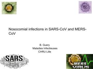 Nosocomial infections in SARS-CoV and MERS