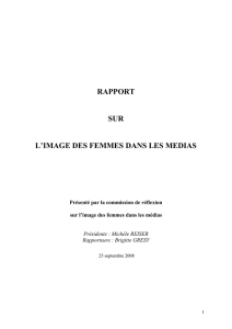 Rapport sur l`image des femmes dans les médias