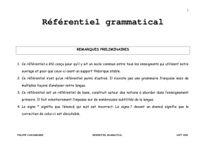 Référentiel grammatical - HEH