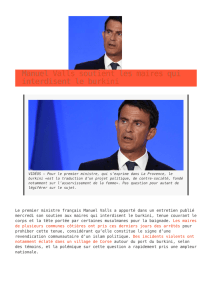 Manuel Valls soutient les maires qui interdisent le burkini