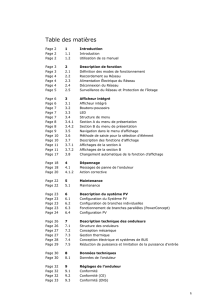 Table des matières - La Compagnie du Solaire