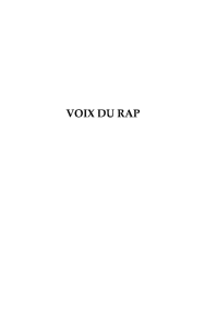 VOIX DU RAP - Prologue Numérique