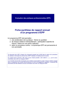 FICHE EPP SFC BILAN