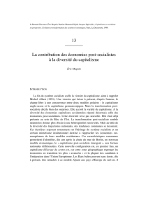 13 La contribution des économies post-socialistes à la