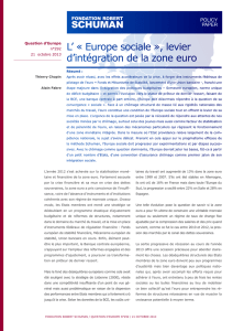 L` « Europe sociale », levier d`intégration de la zone euro