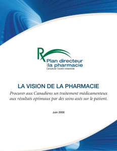 la vision de la pharmacie - Canadian Pharmacists Association