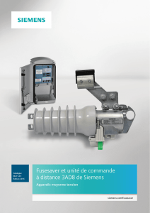 Fusesaver et unité de commande à distance 3AD8 de Siemens