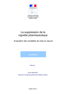 La suppression de la vignette pharmaceutique