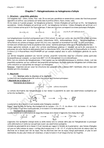 Halogénoalcanes ou halogénures d`alkyle - Serveur UNT-ORI