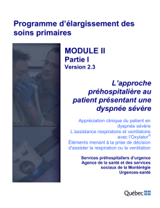 L`approche préhospitalière au - Urgences