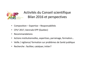 Activité CS bilan 2016 et perspectives (2)