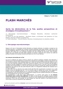 flash marchés - Natixis Asset Management