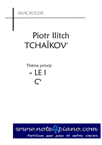Piotr Ilitch TCHAÏKOVSKI
