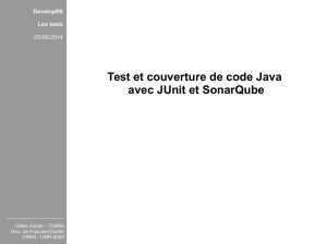 Test et couverture de code Java - DevelopR6