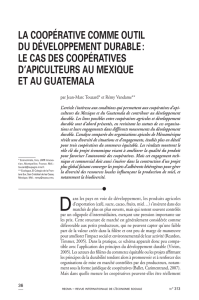 la coopérative comme outil du développement durable