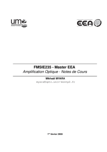 FMSIE235 - Master EEA Amplification Optique