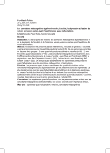 Psychiatria Polska 2012, tom XLVI, numer 6 strony 933–949 Les