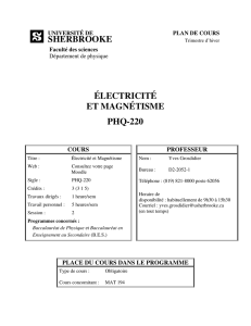 sherbrooke électricité et magnétisme phq-220