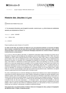 Histoire des Jésuites à Lyon