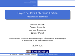 Projet de Java Enterprise Edition