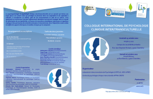 Program - COLLOQUE INTERNATIONAL DE PSYCHOLOGIE